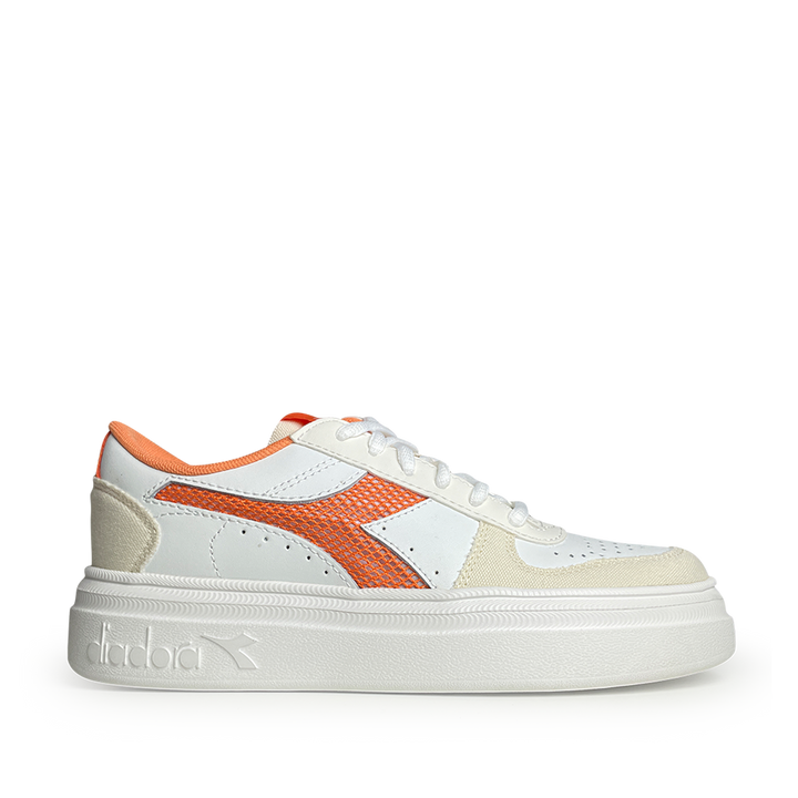 Sneaker white / orange