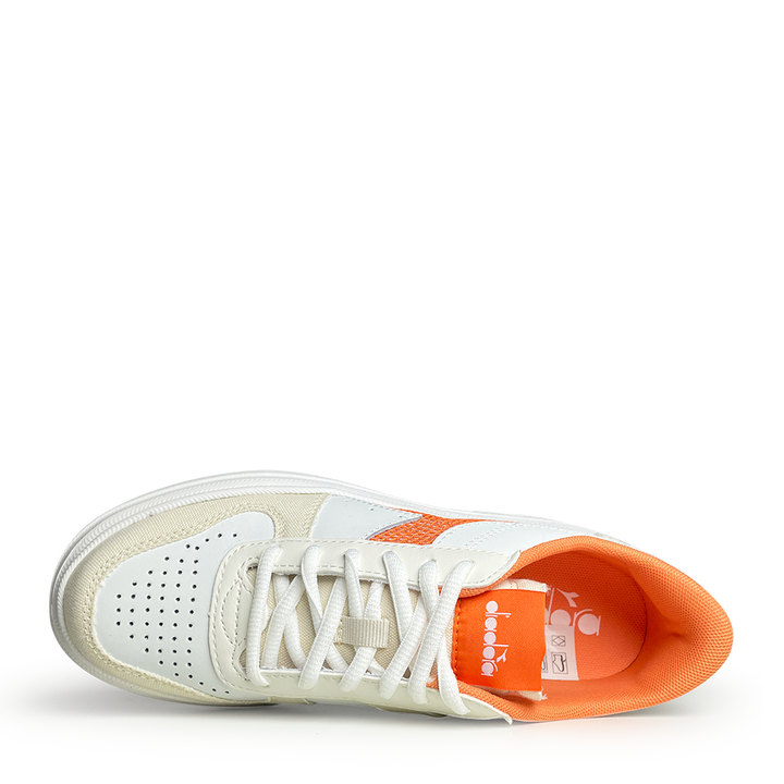 Sneaker white / orange