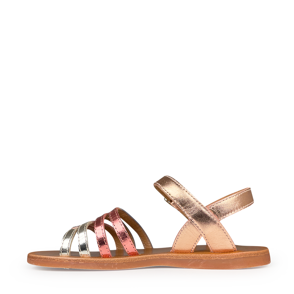 Pink metallic sandal