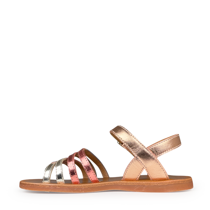 Pink metallic sandal