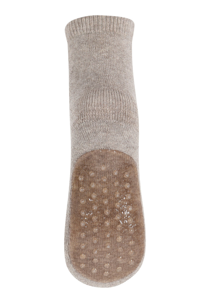 Anti-slip socks brown