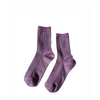 Her socks - lila lurex glitter