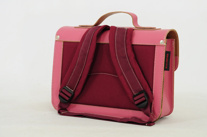 Leather toddler bag sheep in pink