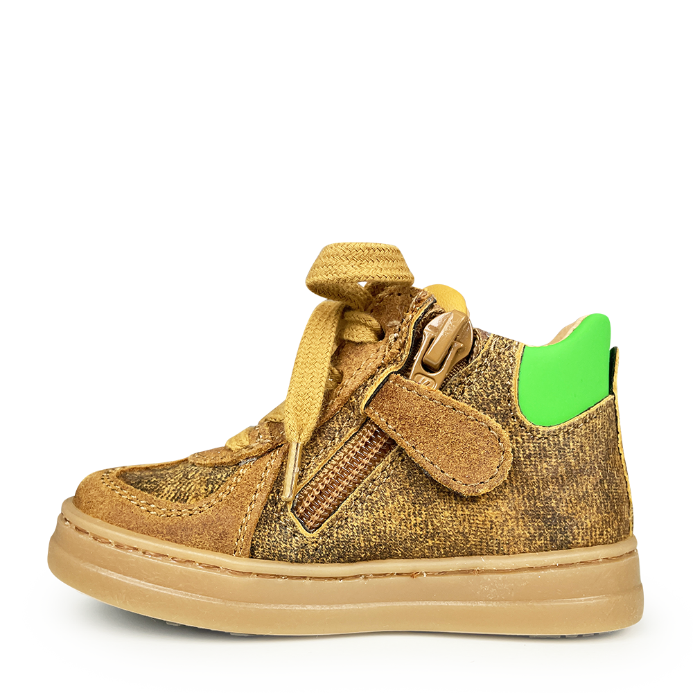 Sneaker brown with green