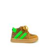 Sneaker bruin met groen