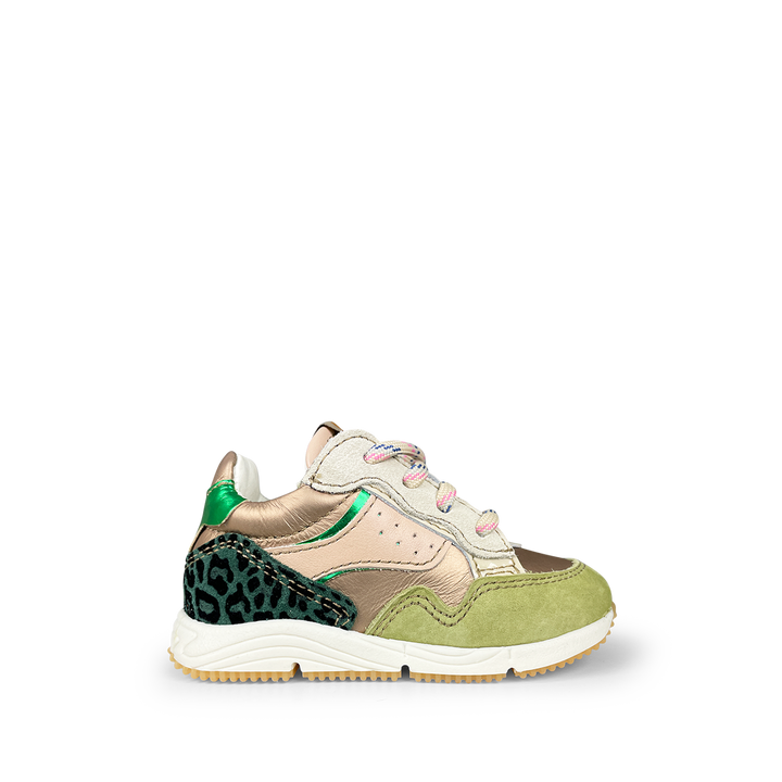 Sneaker green / pink