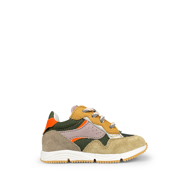 Sneaker beige / groen