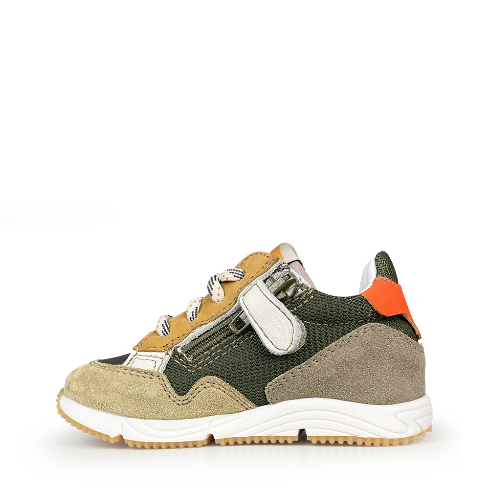 Sneaker beige / groen