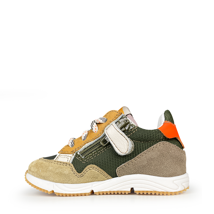 Sneaker beige / groen