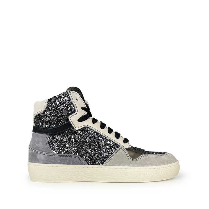 Sneaker zwart glitter