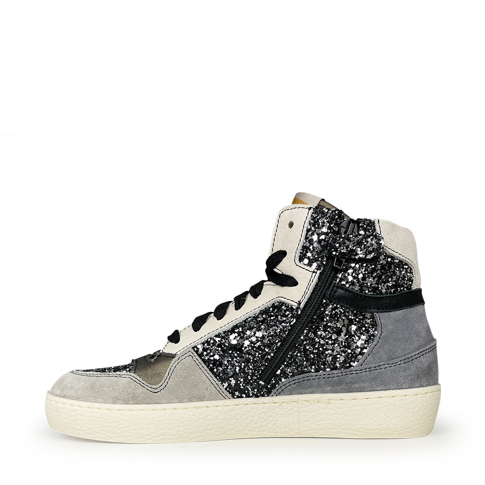 Sneaker zwart glitter