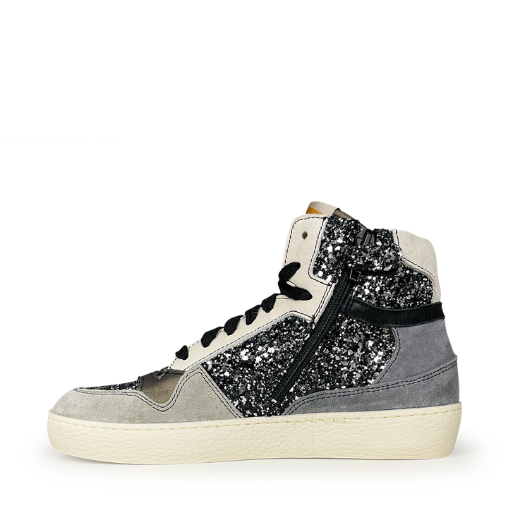 Sneaker zwart glitter