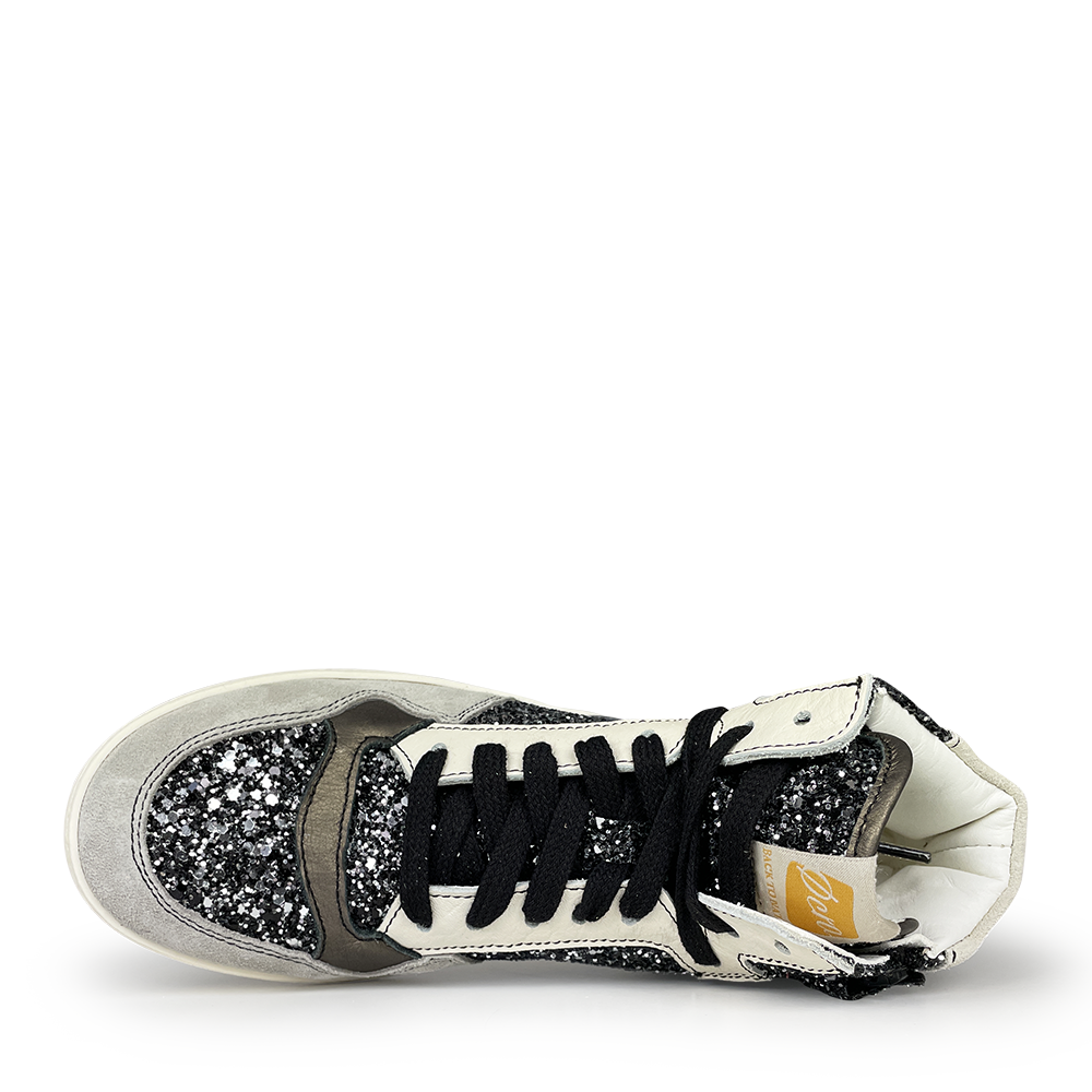 Sneaker zwart glitter