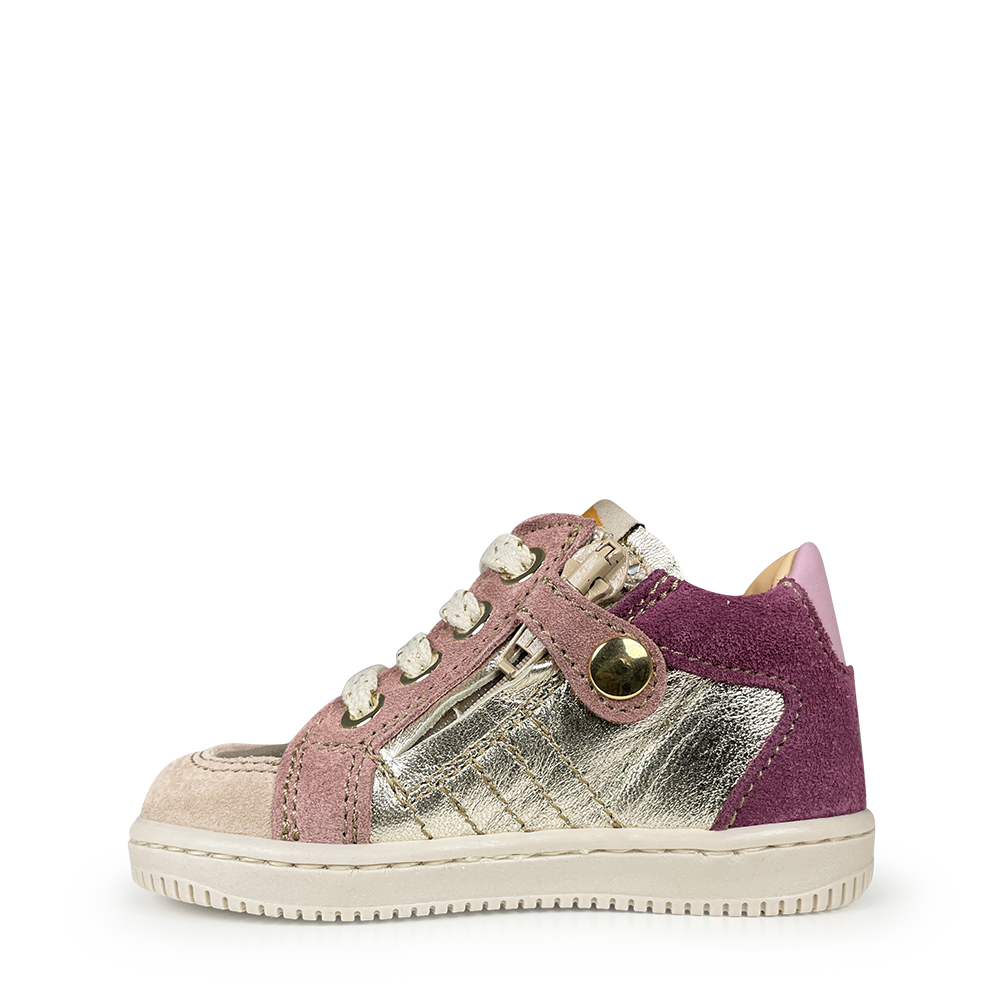 Sneaker zilver / roze