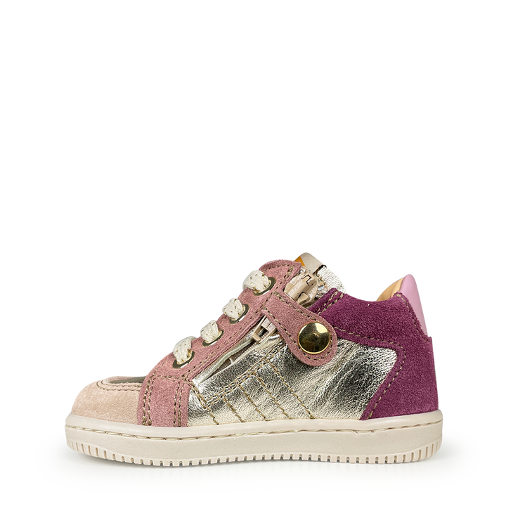 Sneaker zilver / roze