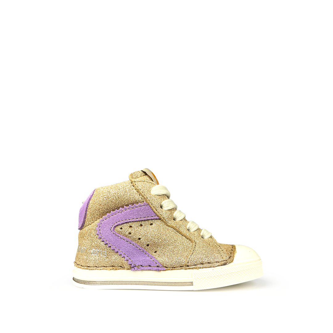 Sneaker gold / purple