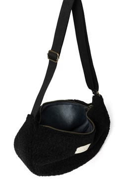 Zwarte teddy fanny pack