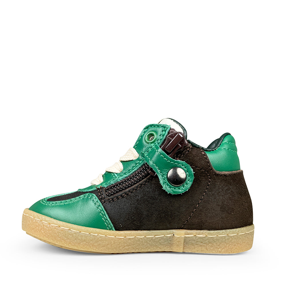 Sneaker zwart en groen