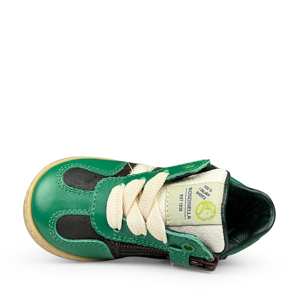 Sneaker zwart en groen