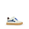 White sneaker with blue