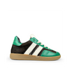 Zwarte sneaker met groen