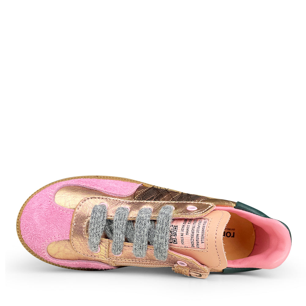 Roze metallic sneaker