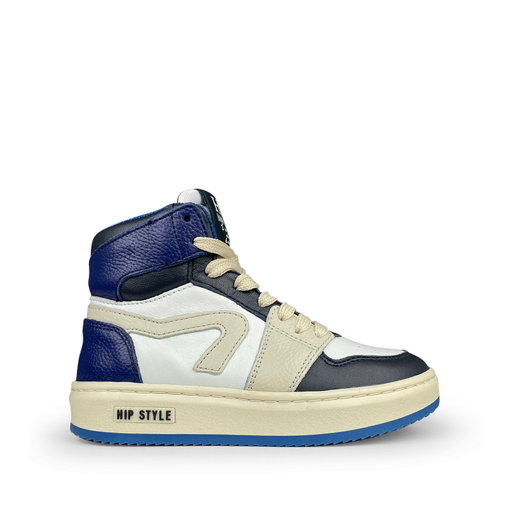 Sneaker wit / blauw