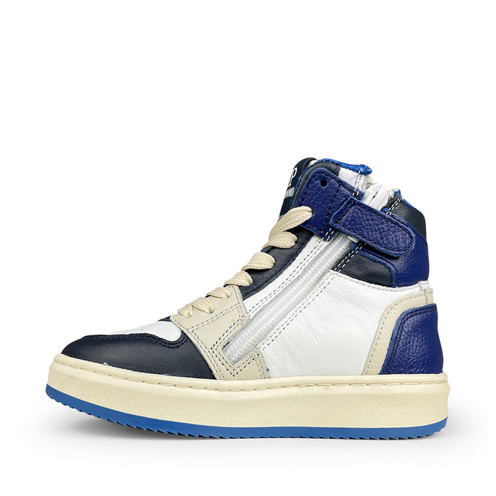 Sneaker wit / blauw