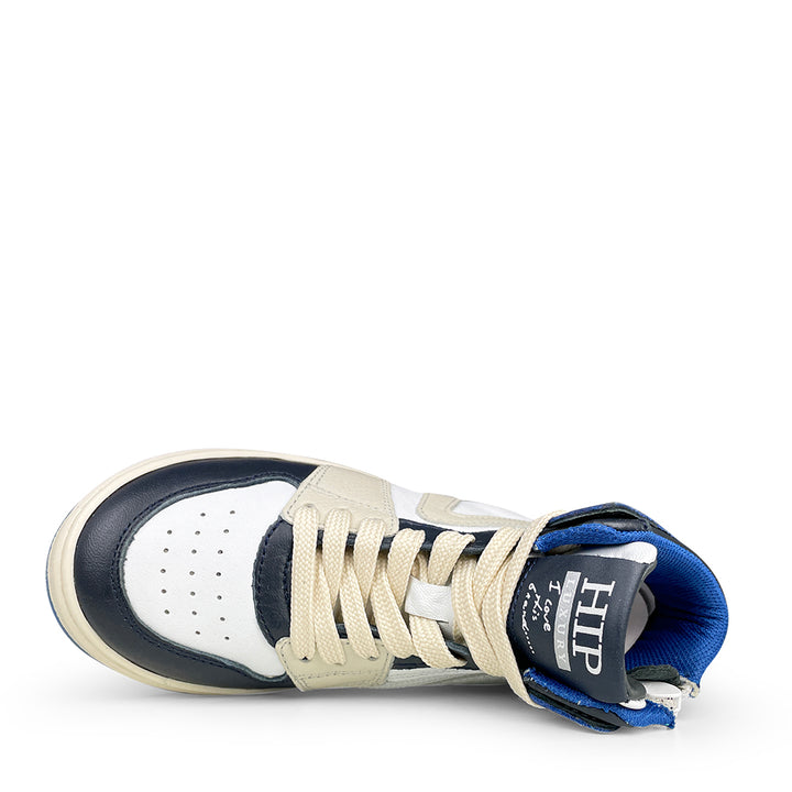 Sneaker wit / blauw