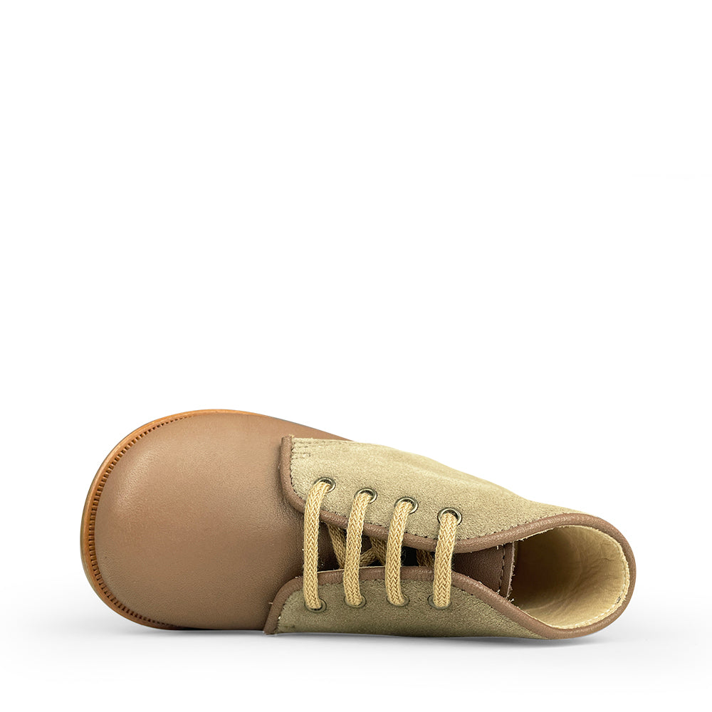 Lace-up shoe brown/taupe