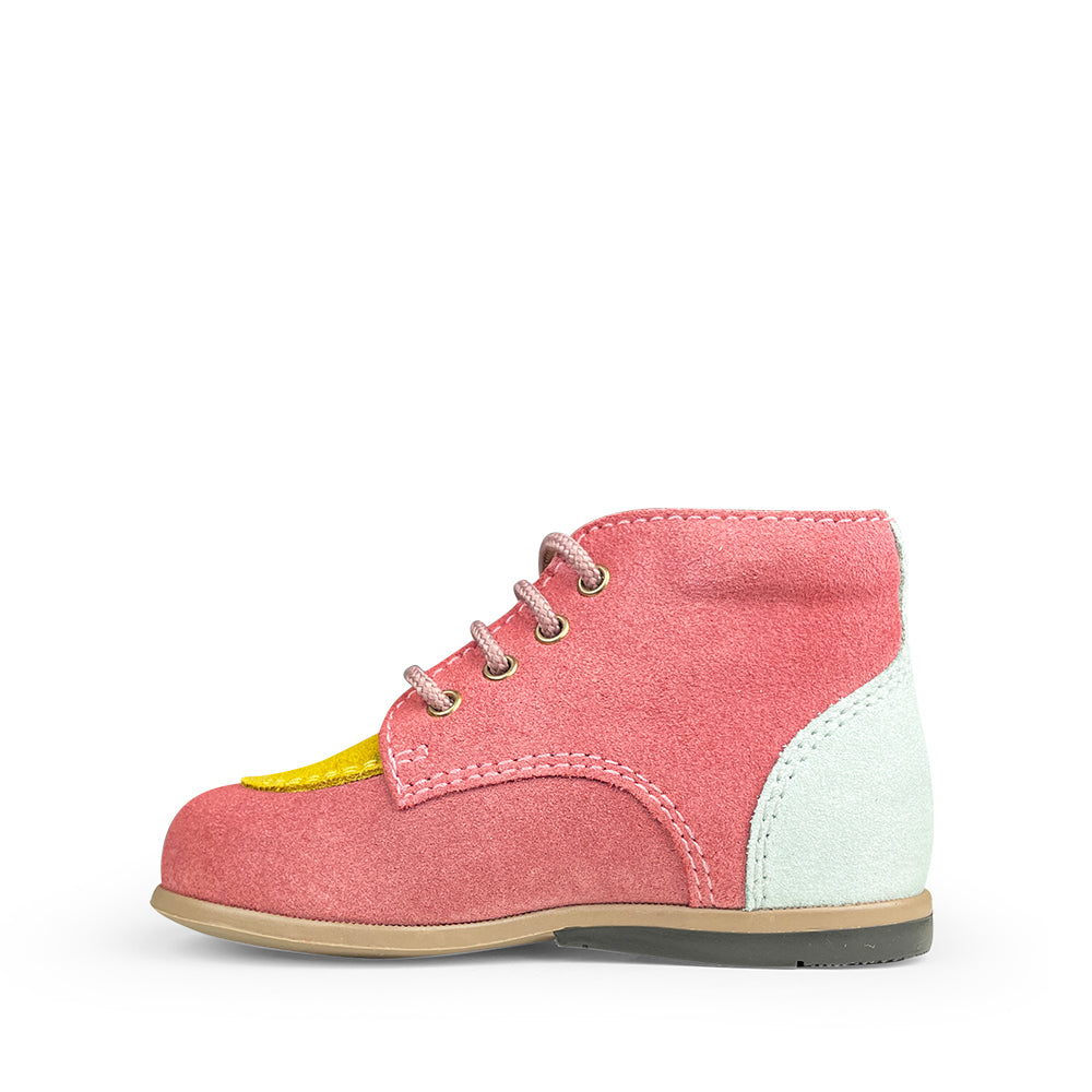 Lace-up shoe multicolor