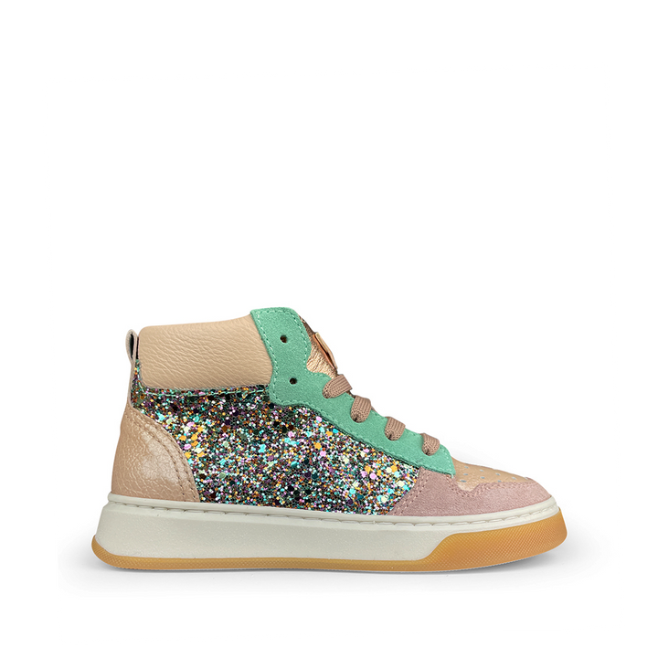 Roze sneaker met glitter