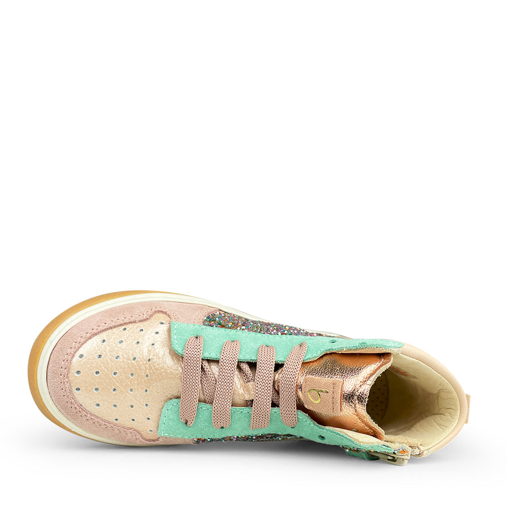 Roze sneaker met glitter