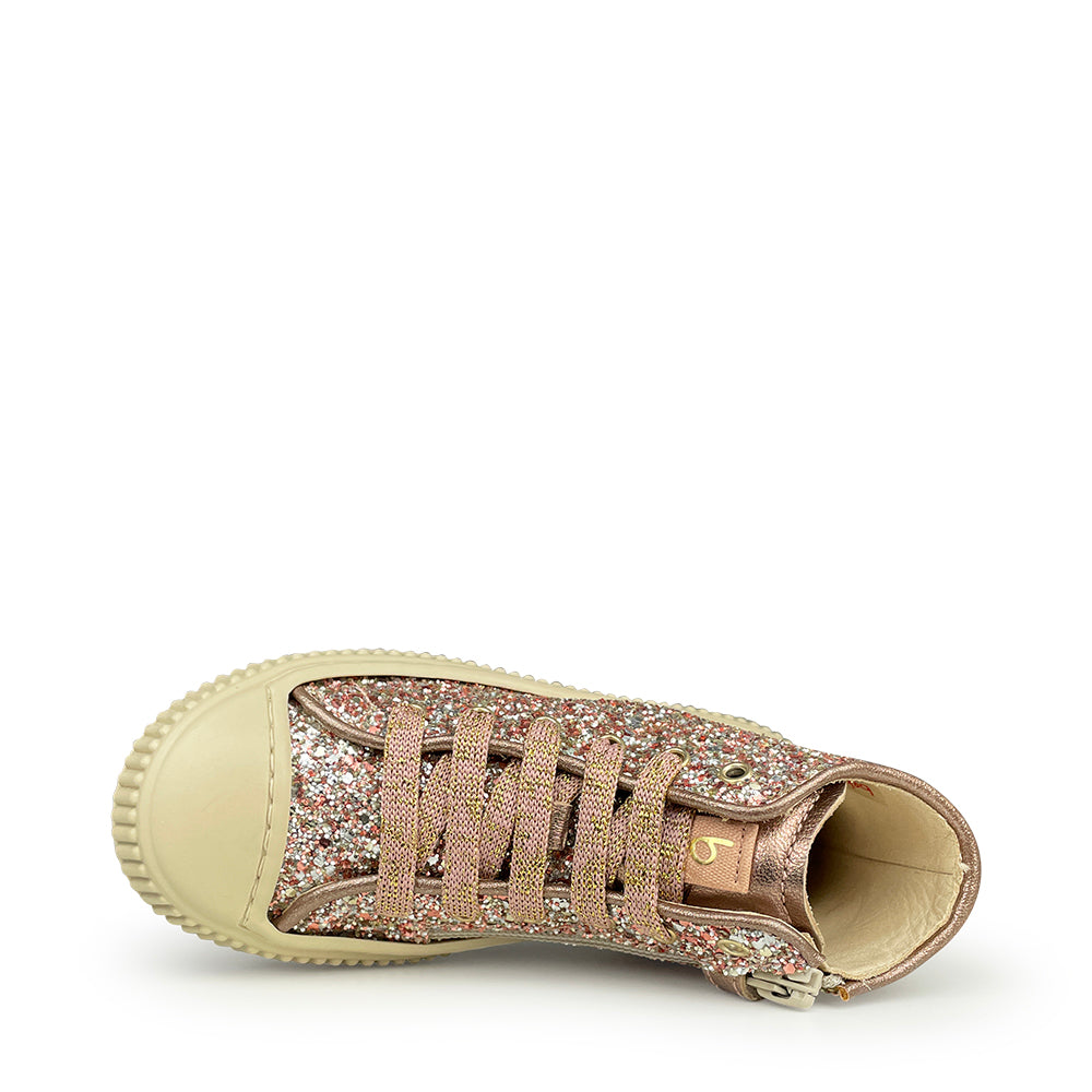 Sneaker roze glitter