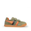 Harrier strap khaki sneaker met accenten