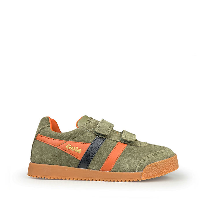 Khaki sneaker met accenten