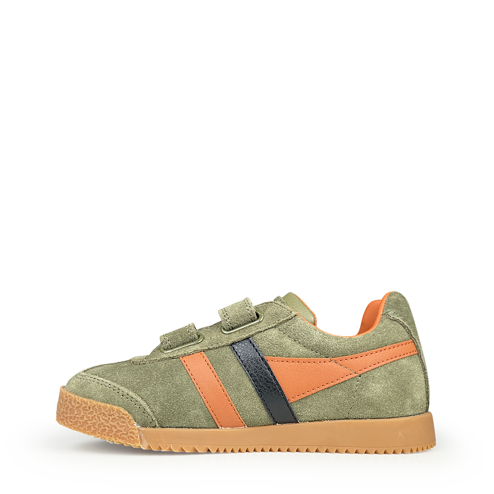 Khaki sneaker met accenten