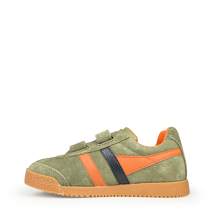 Harrier strap khaki sneaker met accenten