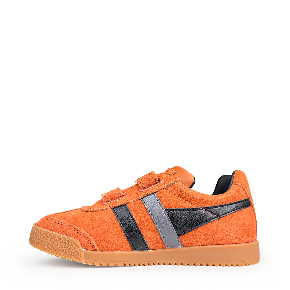 Oranje sneaker met velcro