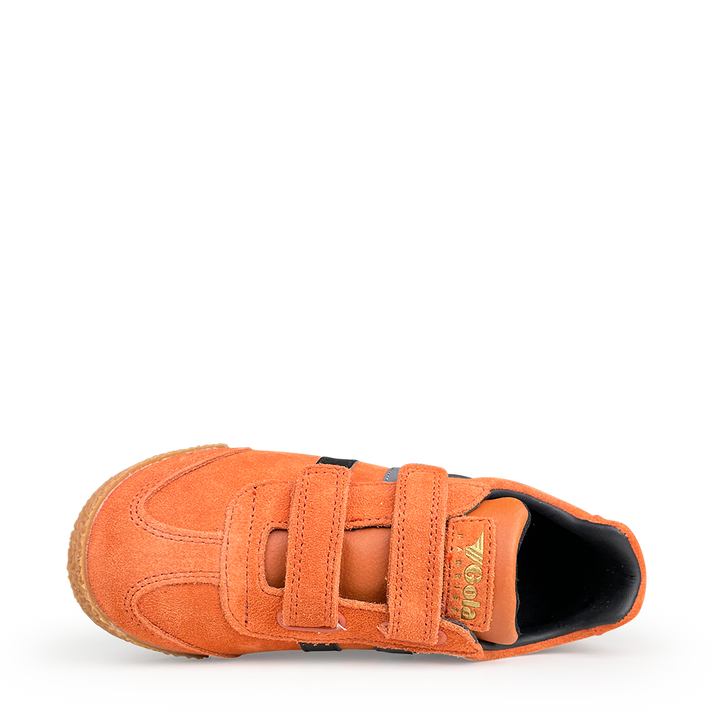 Oranje sneaker met velcro