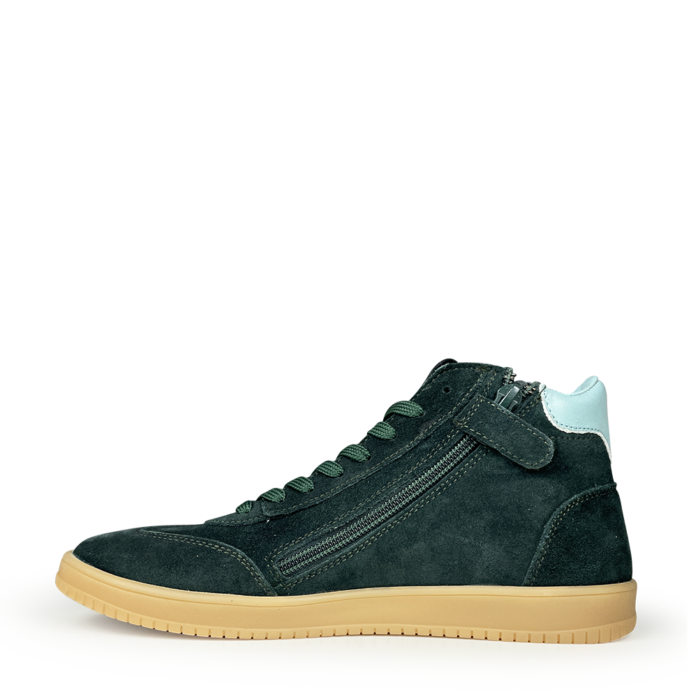 Hoge donkergroene sneaker