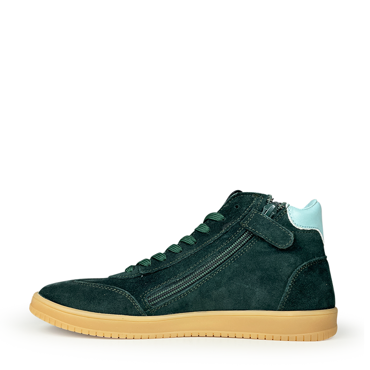 Hoge donkergroene sneaker