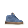 Blauwe halfhoge sneaker