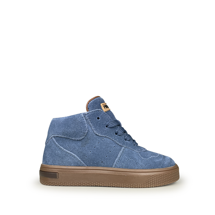 Blauwe halfhoge sneaker