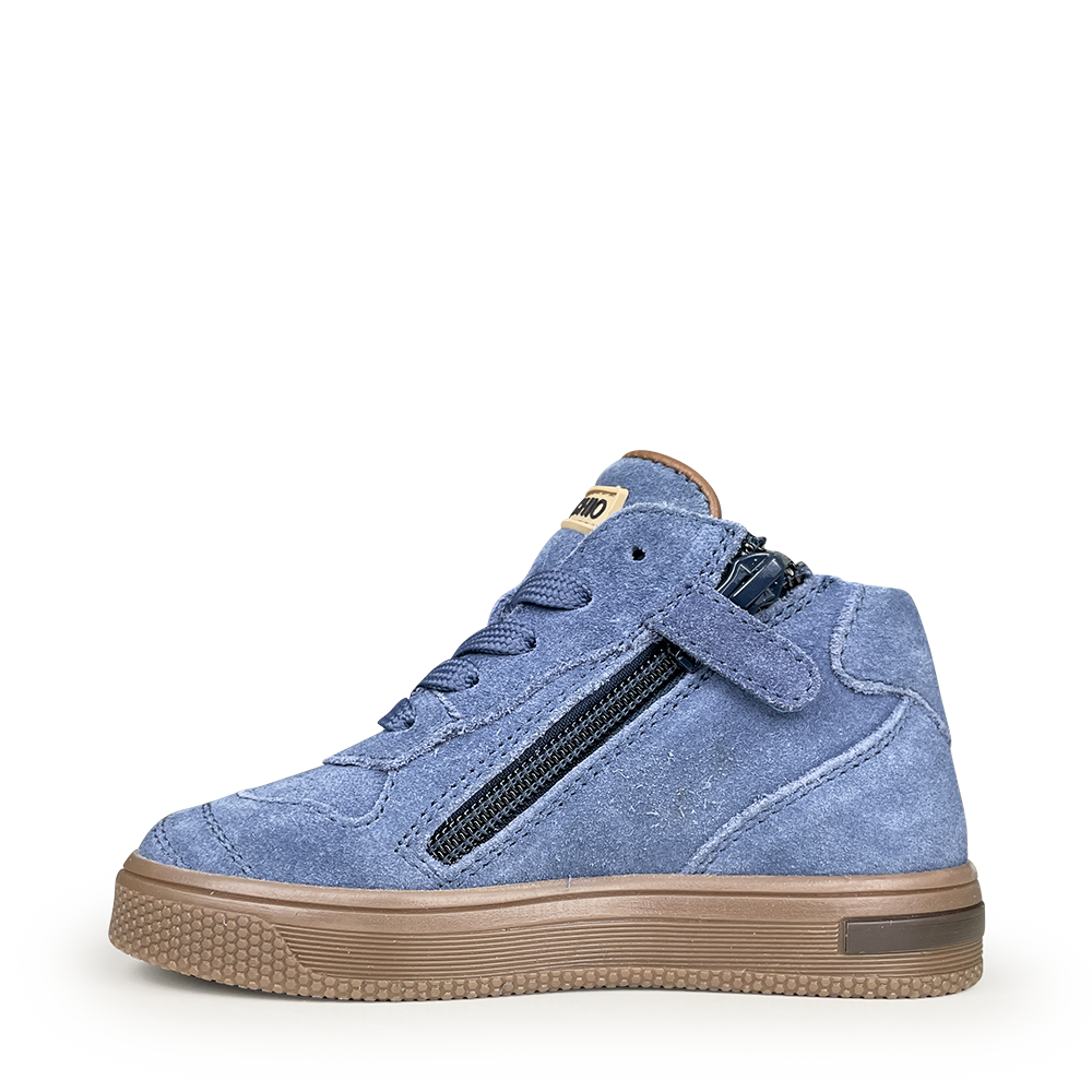 Blauwe halfhoge sneaker