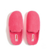 Roze teddy pantoffel