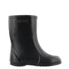 Black rain boots