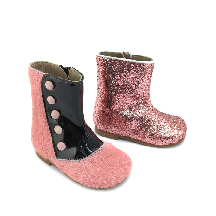 Boot pink/black