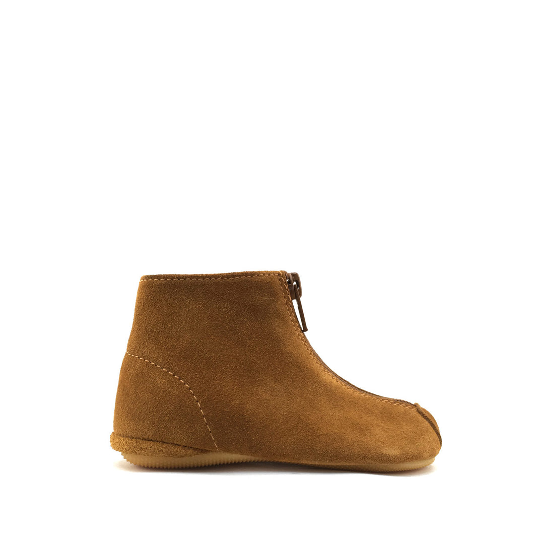 Bruin nubuck pantoffel
