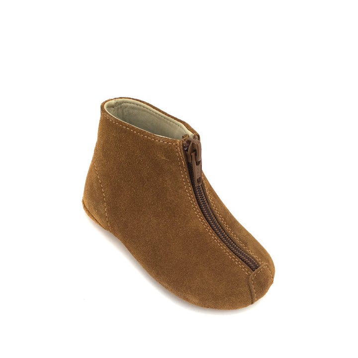 Bruin nubuck pantoffel